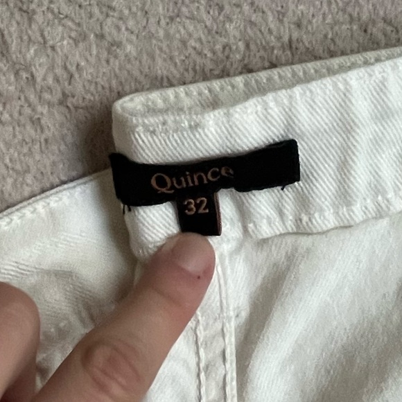 Quince Cotton Crop Wide-Leg Pant Jeans-Women’s 27 & 32-White-Ivory-Casual-Classy - Picture 3 of 5